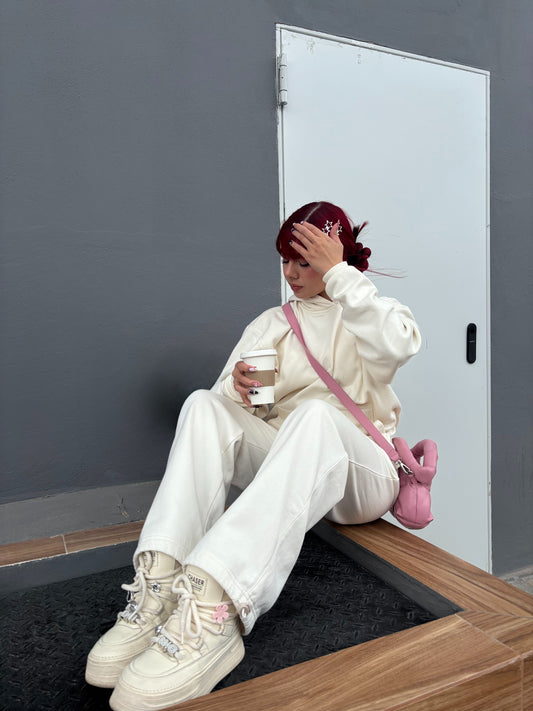 Set Hoodie & Jogger Marfil