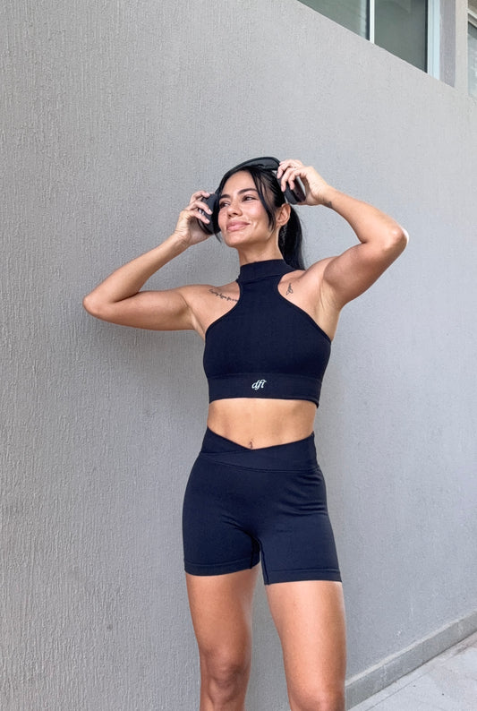 Set Top & Short Black