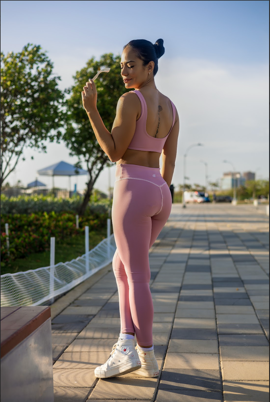 Set Top and Leggins Pink