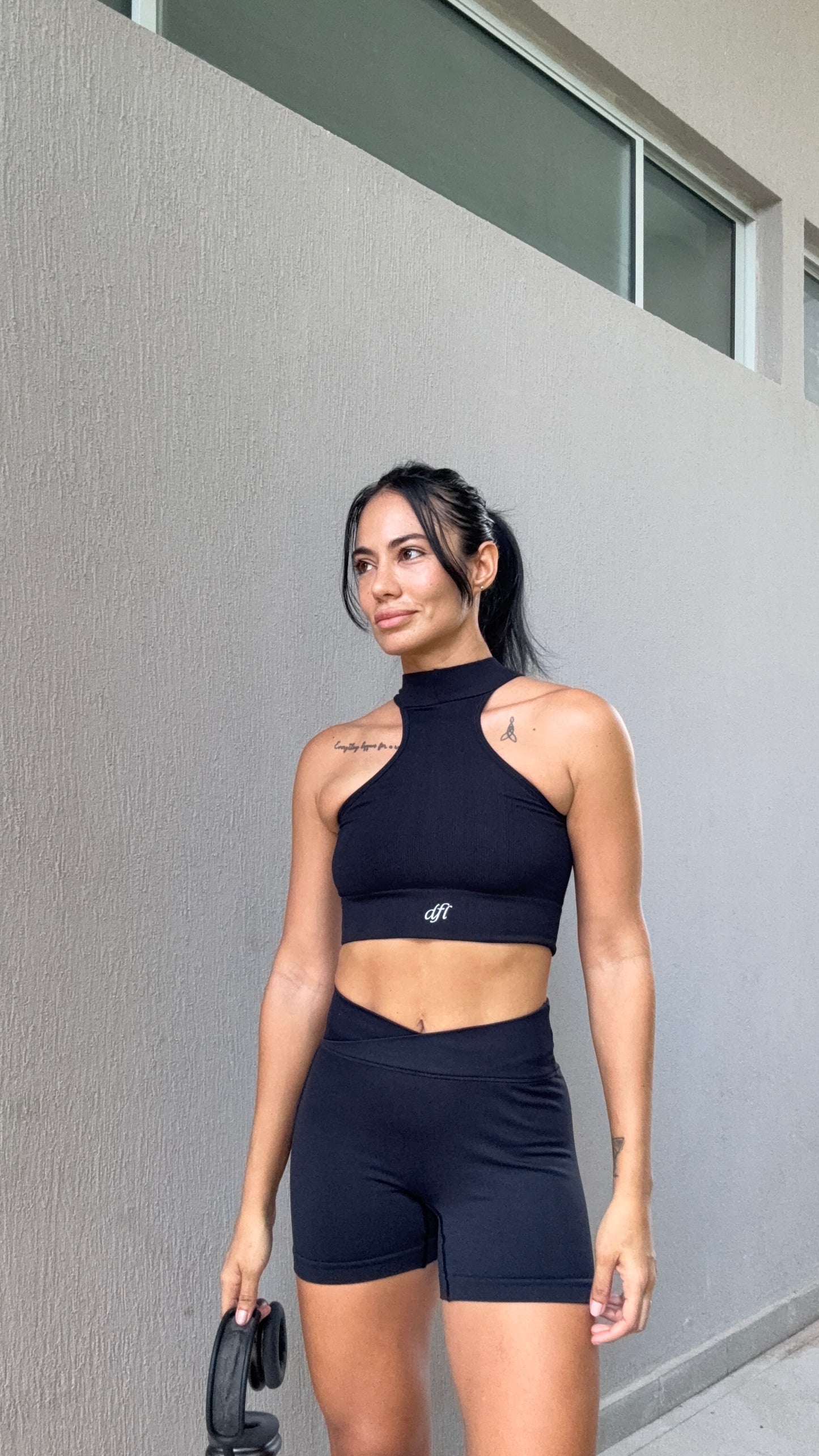 Set Top & Short Black