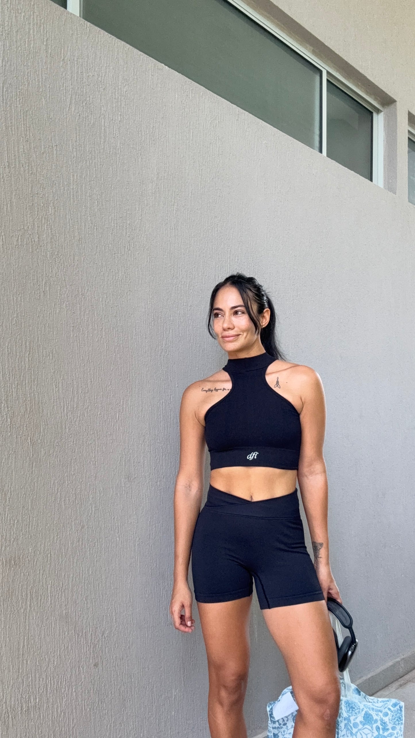 Set Top & Short Black