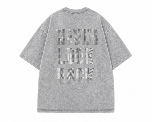 OVERSIZE GRAY ACID WASH