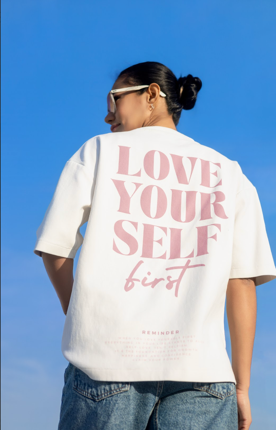Camiseta Oversize Love Yourself First