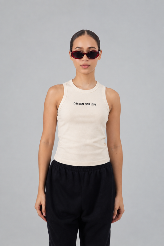 Cream Tank Top